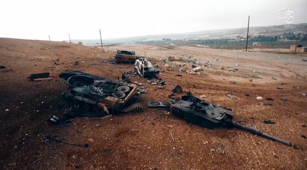 Die Verluste der türkischen Streitkräfte sind schwierig zu verifizieren. Diese beiden Panzer wurden vermutlich aufgegeben und nachträglich zerstört. Quelle: Below the Turret Ring